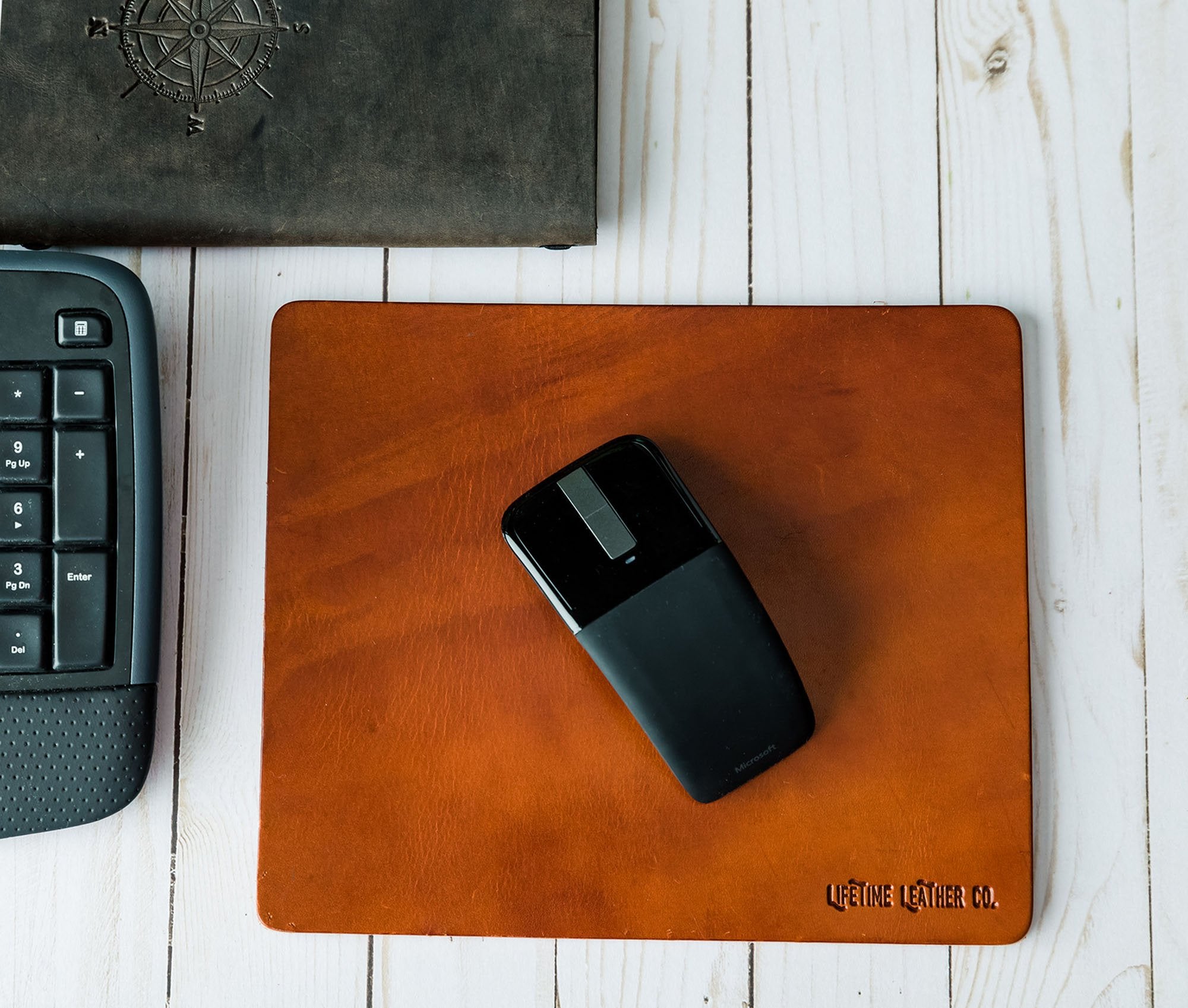 Leather Mouse Pad - Buck Brown or Brown