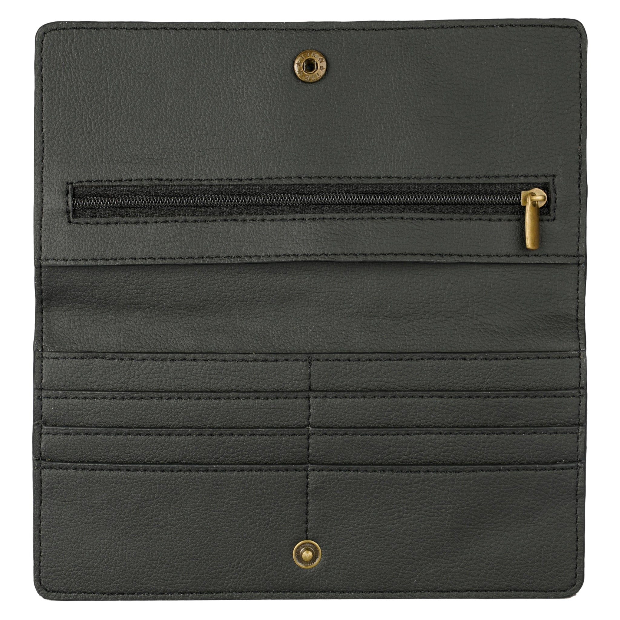 Cactus Leather Slim Wallet - Black