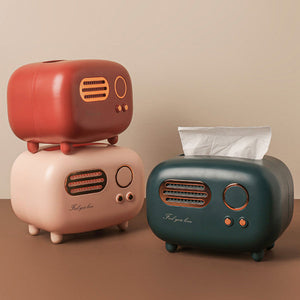 Retro Radio Inspired Tissue Box