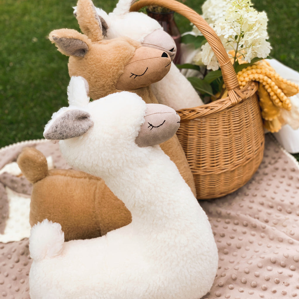 Soft toy-pillow Alpaca, creamy