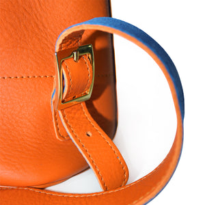 Leather Venetian Backpack - Orange