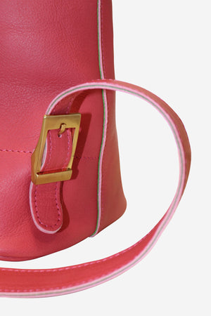 Leather Venetian Backpack - Rosa