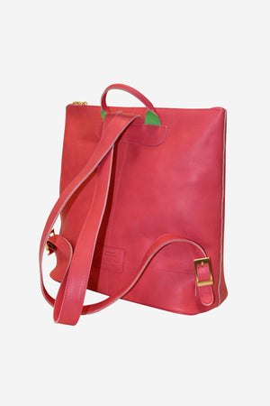 Leather Venetian Backpack - Rosa