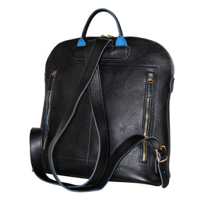 Leather Aurora Backpack - Nero