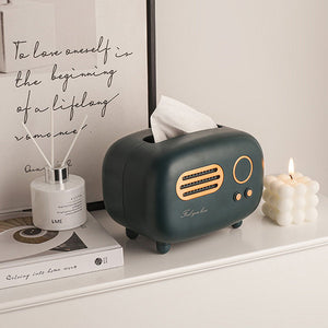 Retro Radio Inspired Tissue Box