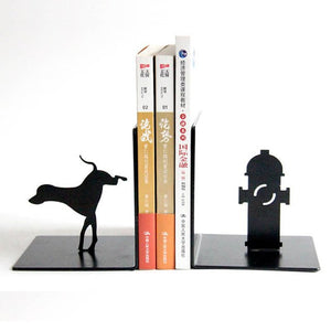 Dog & Fire Hydrant Bookends