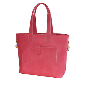 Leather Solar Bag - Rose