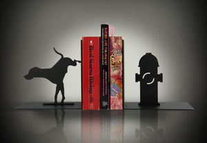 Dog & Fire Hydrant Bookends